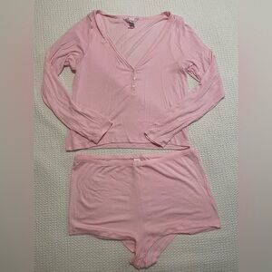 Victoria Secret Ribbed Sleep Set